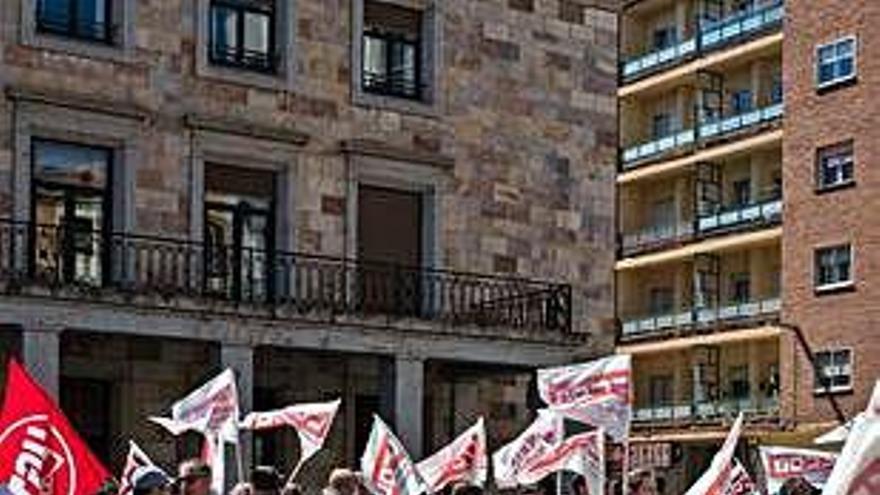 Manifestación sindical en Zamora.