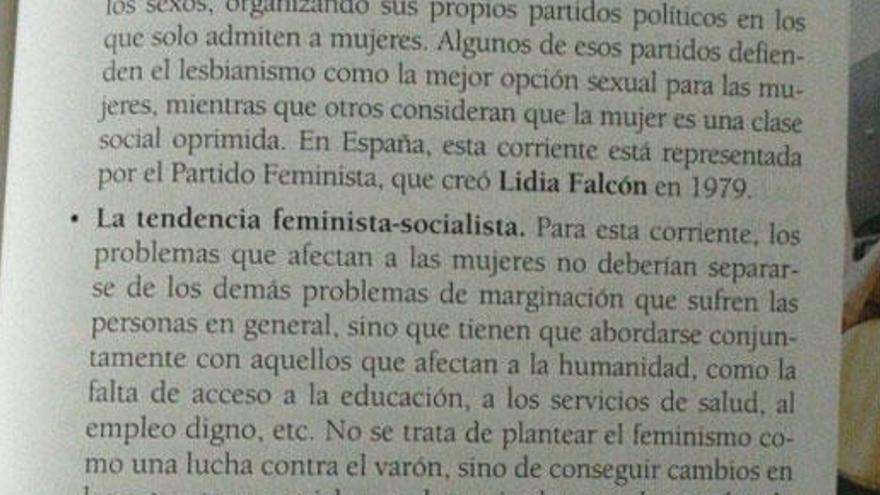 Demanen la retirada d&#039;un llibre de text per la seva definició de &#039;feminisme&#039;