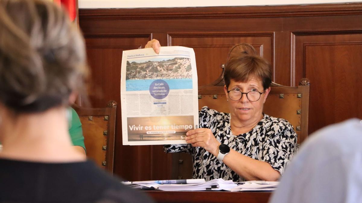 Así reacciona la alcaldesa de Santanyí a las protestas contra la saturación: “Entendemos la movilización pero el Caló des Moro necesita un descanso”