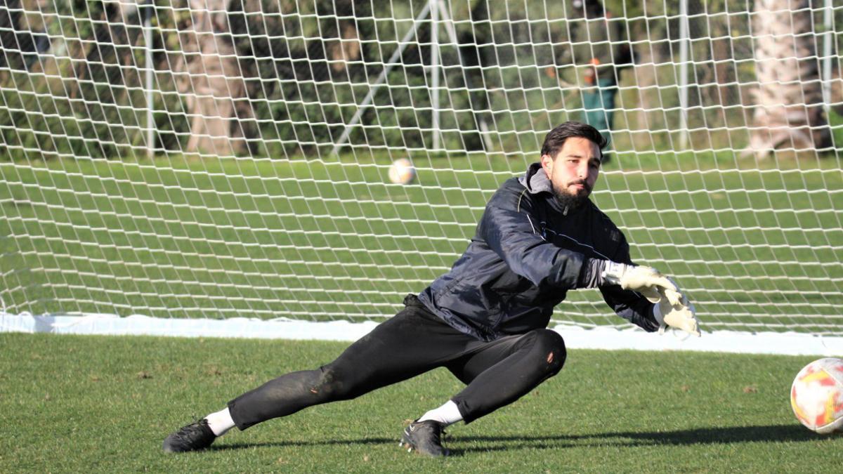 Lucas Anacker, en un entrenamiento