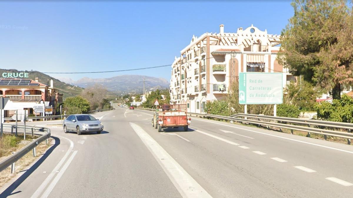 La Junta tiene previsto desdoblar el tramo de la A-356 entre El Trapiche y Vélez-Málaga.