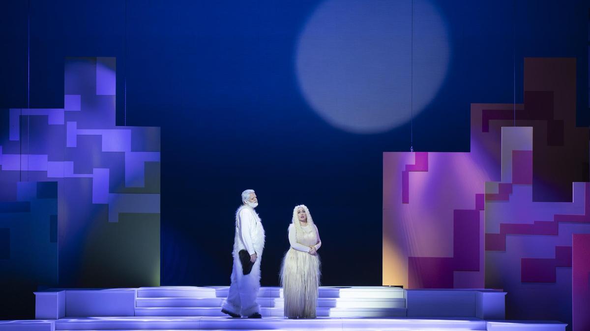 Ensayo general de la ópera 'Faycán' en el Teatro Pérez Galdós.