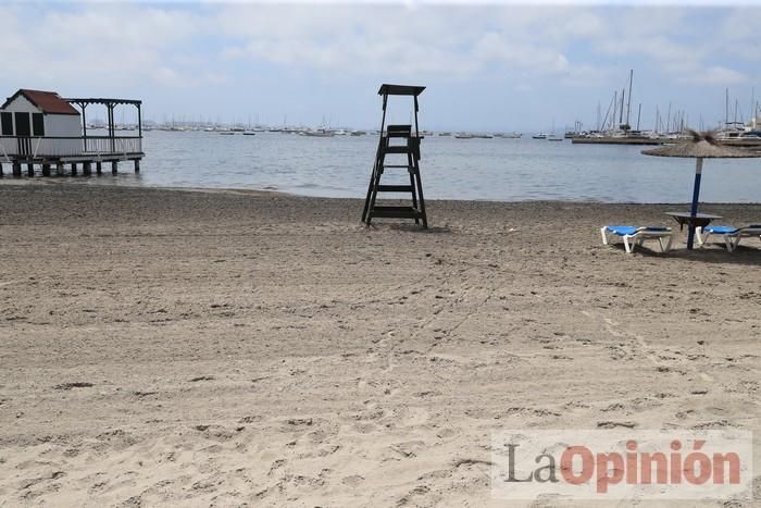 Ambiente en las playas de la Región durante el primer fin de semana de la 'nueva normalidad'