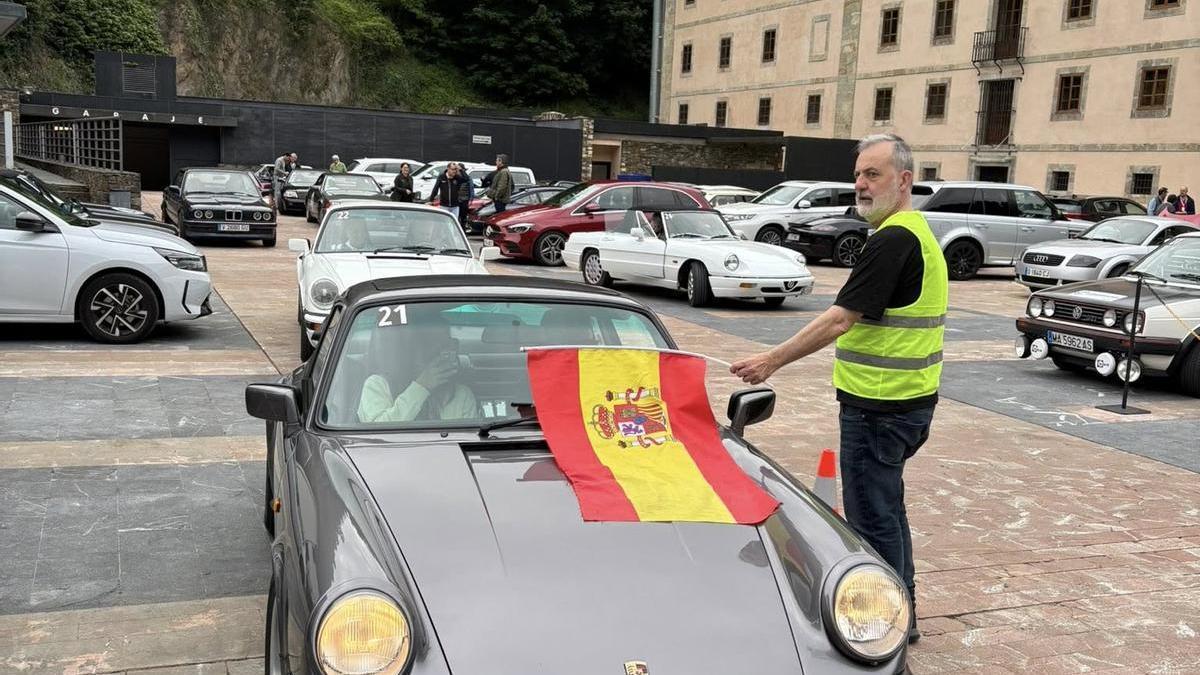 Una imagen de la salida, en el parador de Corias.