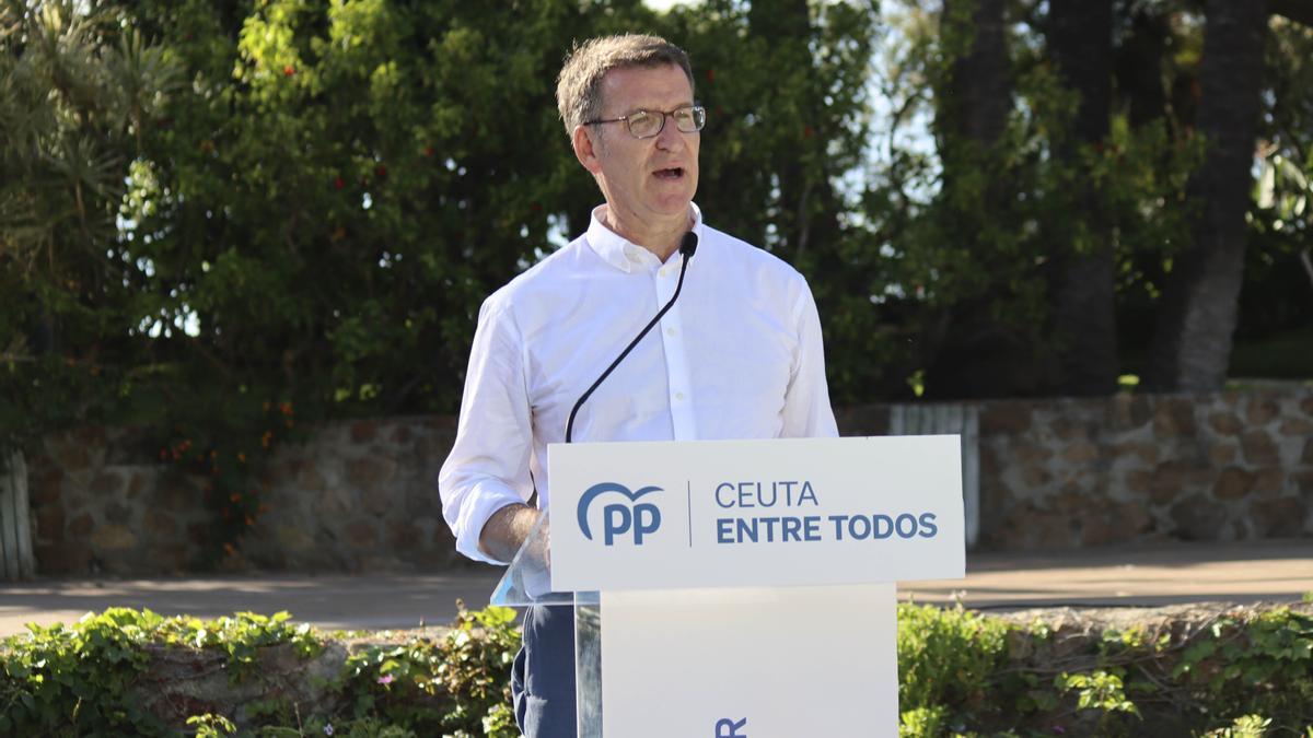 El líder del PP, Alberto Núñez Feijóo.