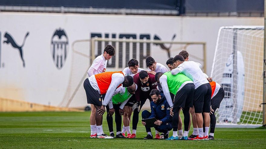 Buenas noticias en el último entrenamiento del Valencia CF