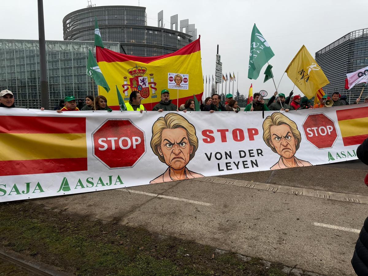 Representantes de AVA-Asaja se suman a la protesta