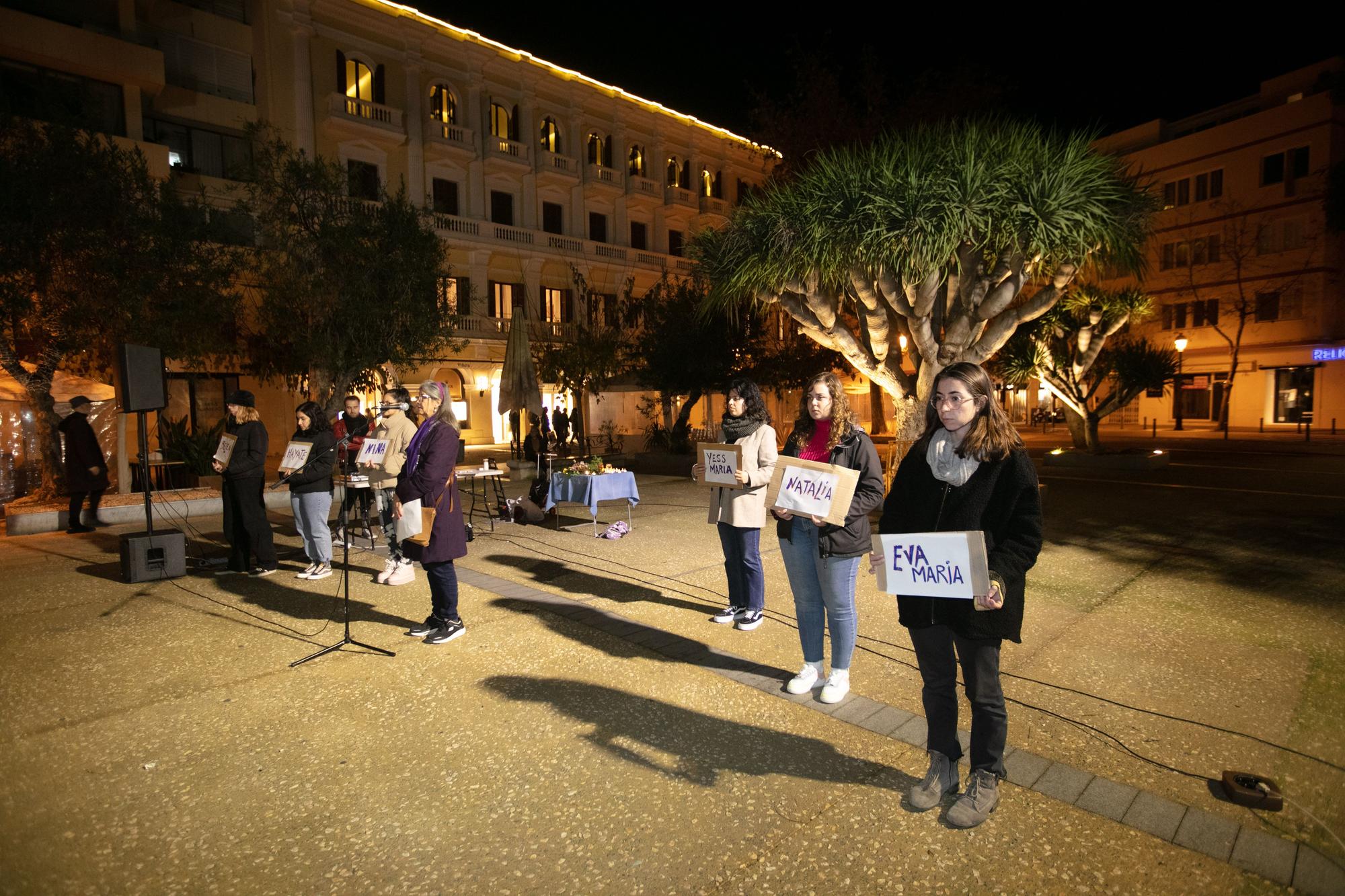 Manifestación contra el "terrorismo machista" en Ibiza