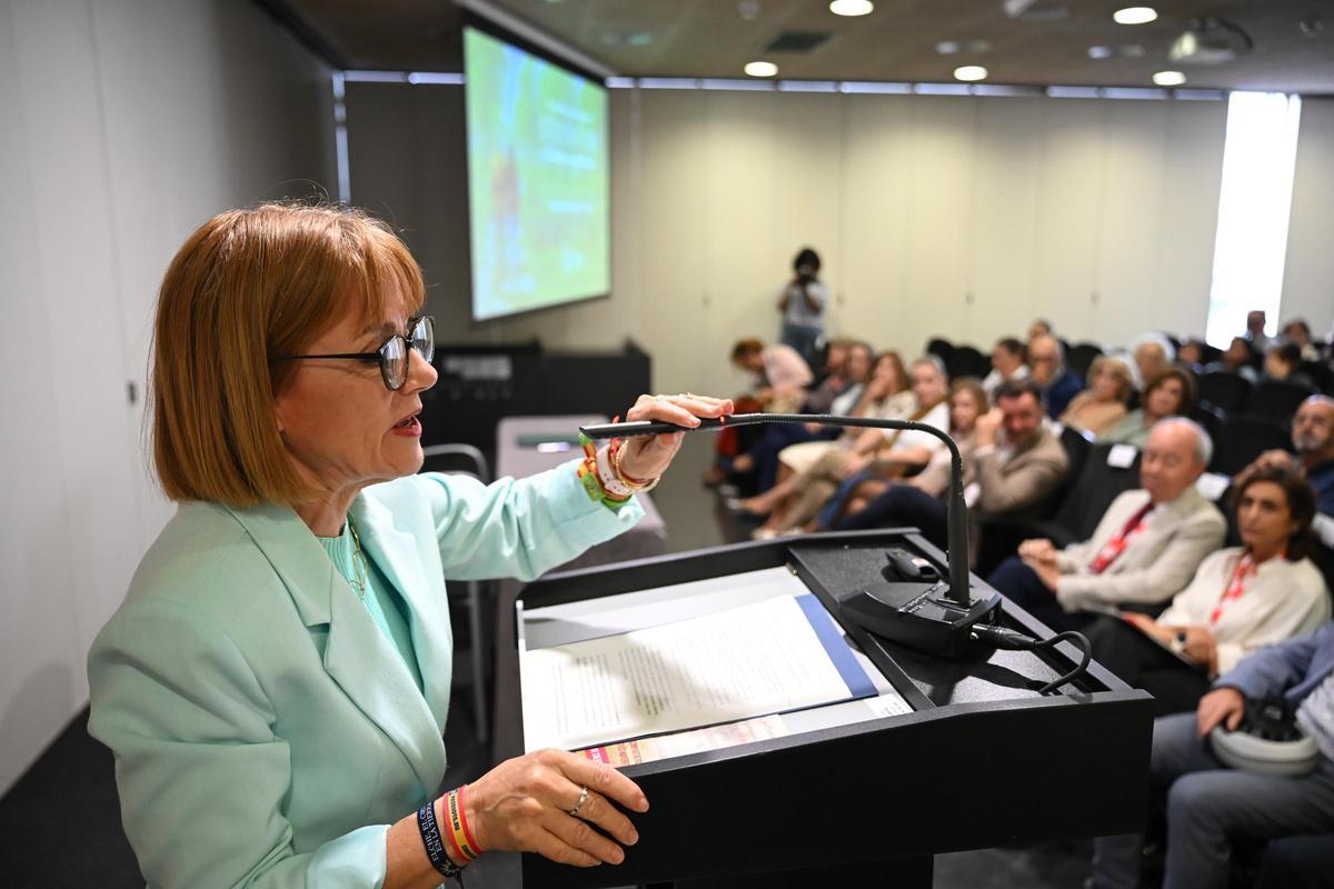 Aurora Rodil, durante el acto