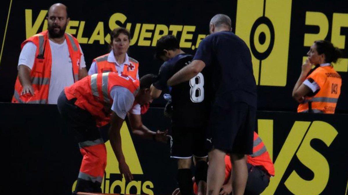 Jairo cayó lesionado en Cádiz