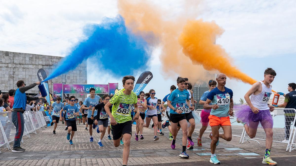 700 personas participan na carreira holi Gaiás na Cidade da Cultura