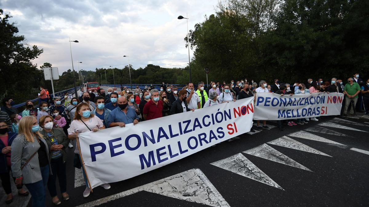 Un aspecto de la manifestación celebrada el pasado viernes en Monte Porreiro