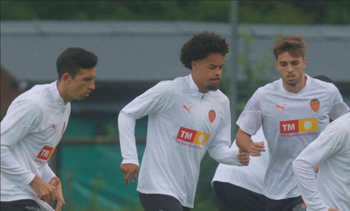 Koba durante un entrenamiento de pretemporada en Suiza