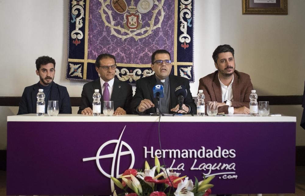 Presentación del cartel y programa de actos de la Semana Santa en La Laguna.Luis Yeray Gutiérrez.Miguel Ángel Martín de León.Daniel Pérez Milán  | 26/02/2020 | Fotógrafo: Carsten W. Lauritsen