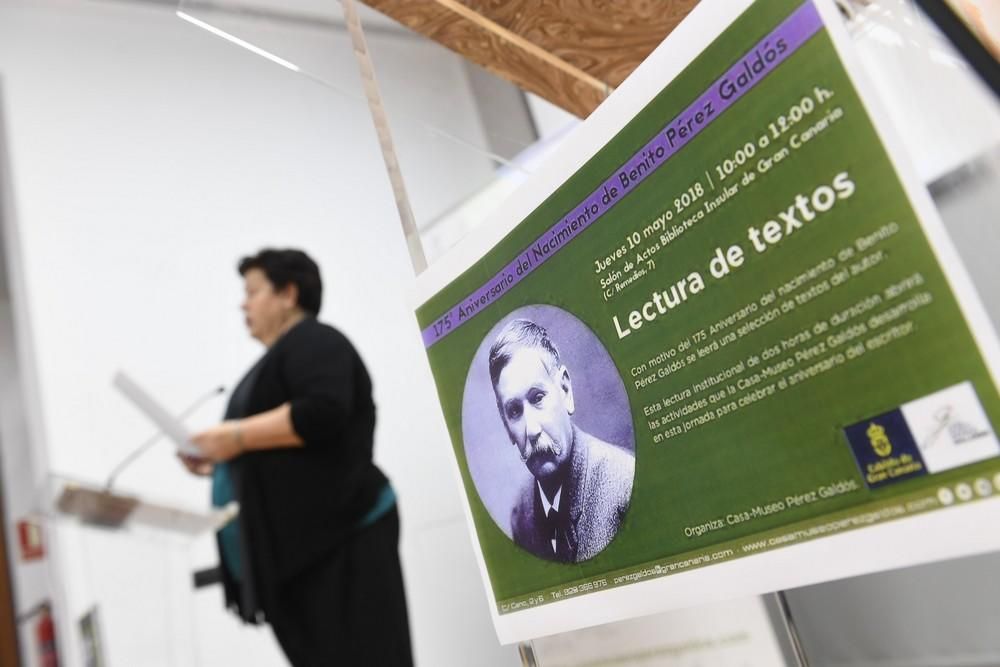 Lectura de textos galdosianos en el 175 aniversario del nacimiento del escritor