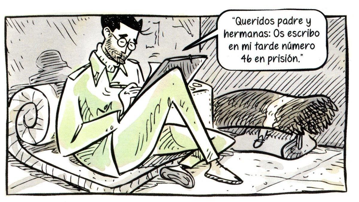 Viñeta de 'Dr. Uriel', el cómic de Sento sobre la experiencia de su suegro médico durante la guerra civil.