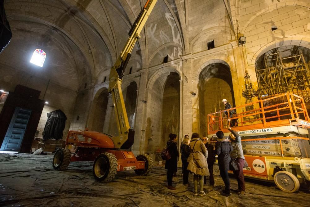 Hallan unas pinturas del siglo XVIII en la Iglesia de la Asunción de La Vila Joiosa