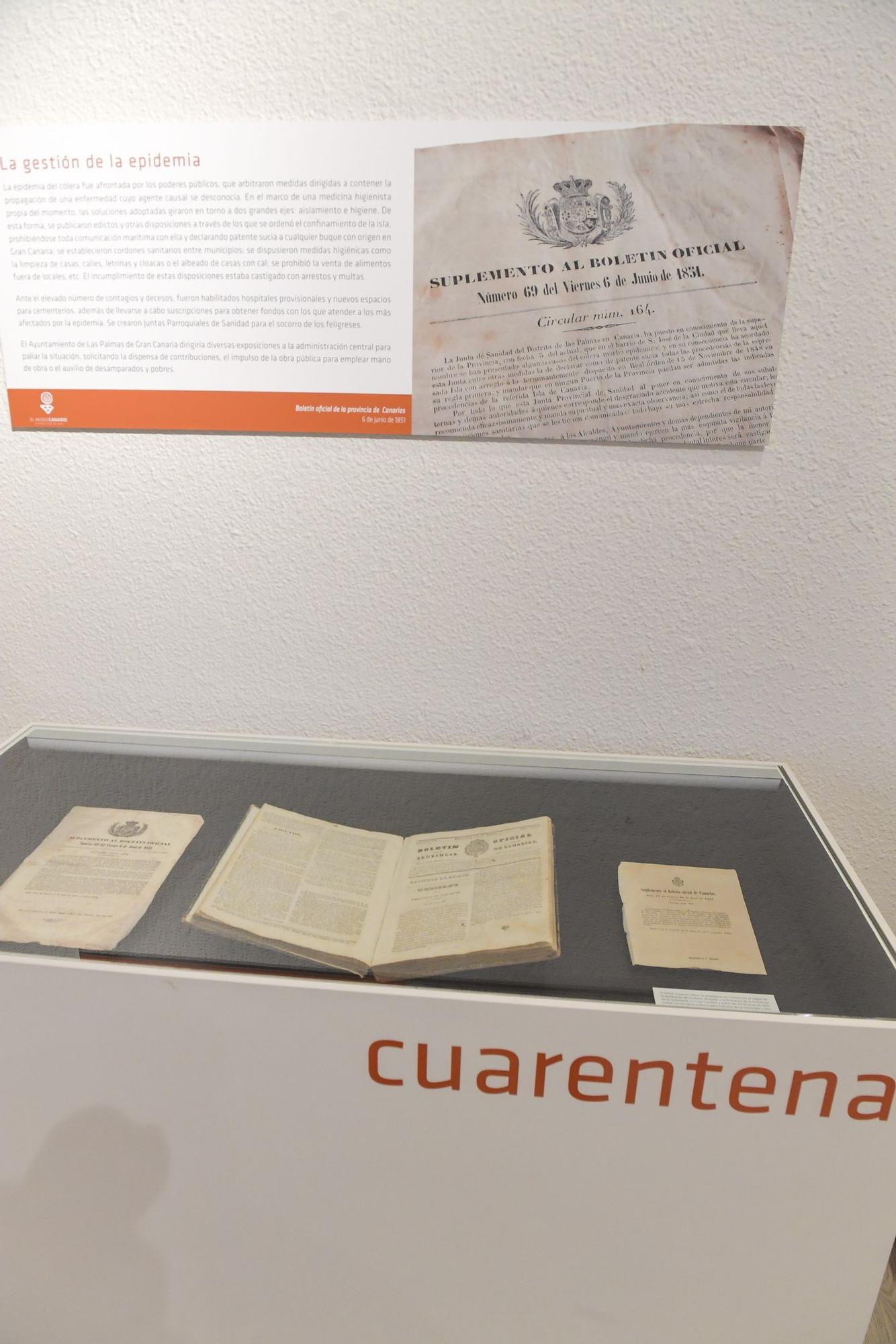 Exposición 'Memorias del cólera. Historia de una epidemia' en el Museo Canario