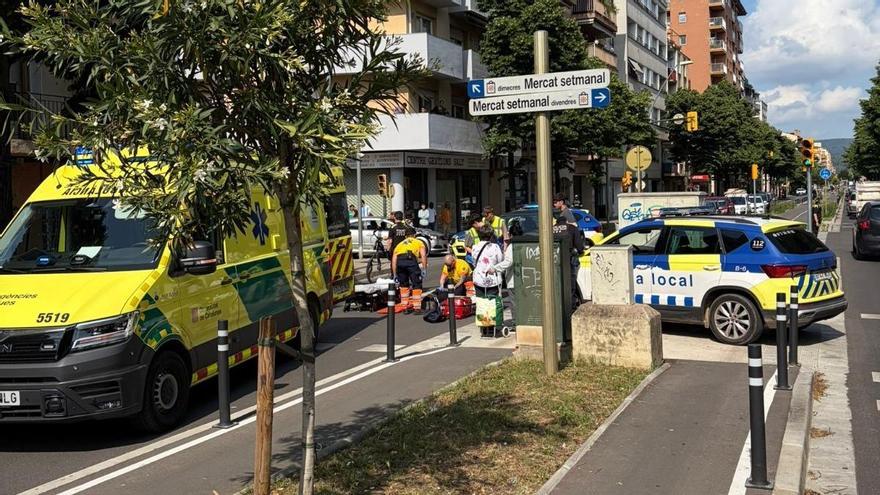 L'accident de trànsit de dimarts a Salt amb un ciclista implicat.