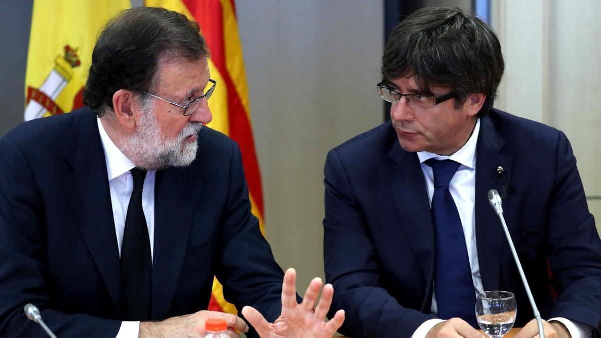 Rajoy y Puigdemont