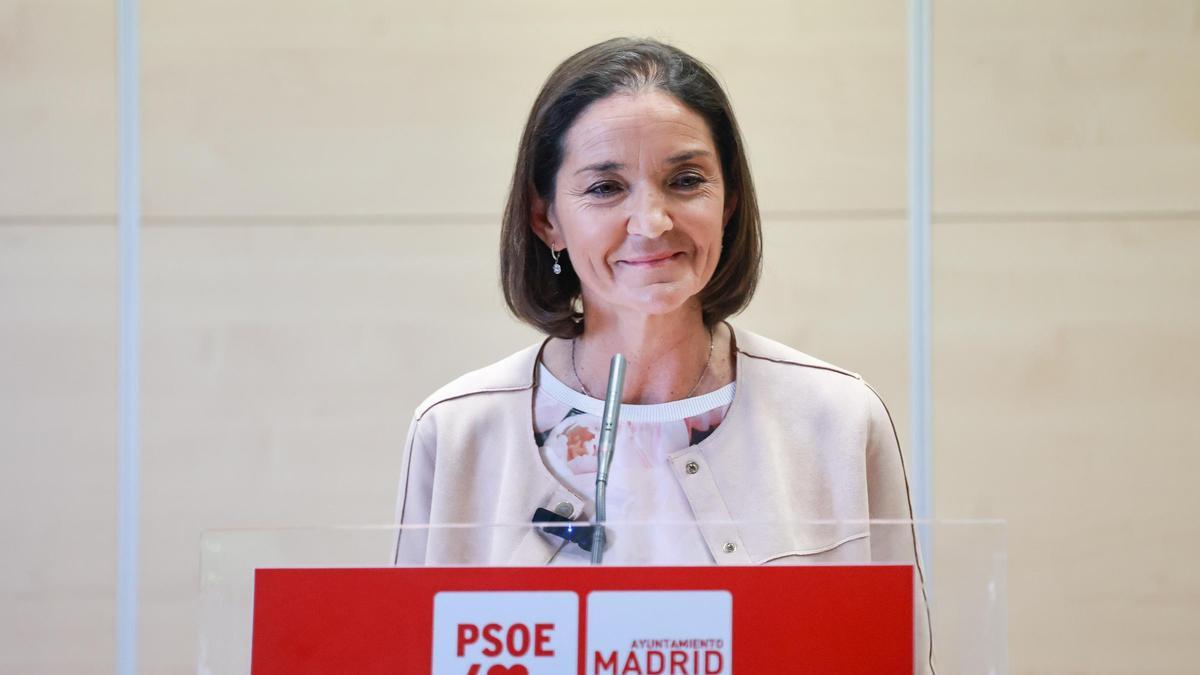 La portavoz socialista en el Ayuntamiento de Madrid, Reyes Maroto.