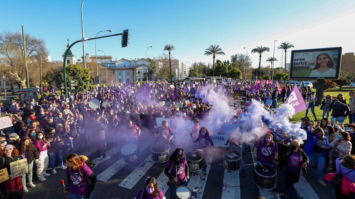 Manifestación por los derechos de la mujer en Córdoba.