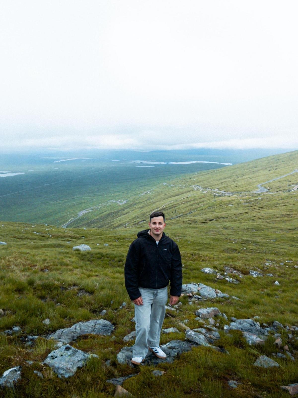 Damián García, en Escocia.
