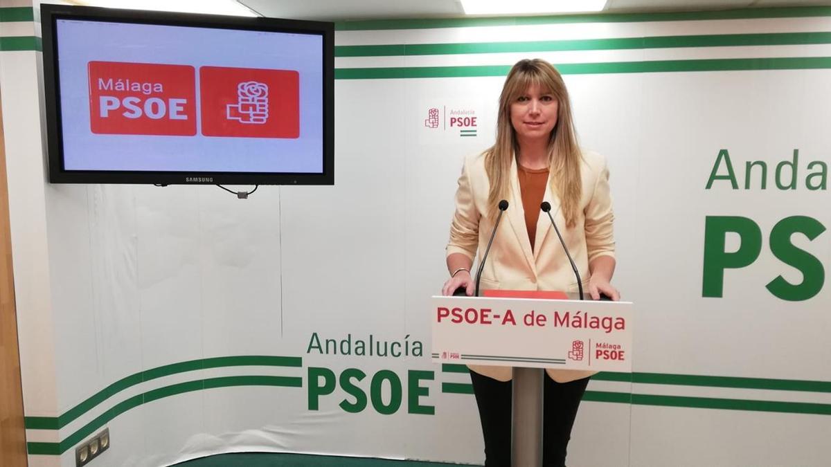 Estenfanía Martín Palop durante una rueda de prensa