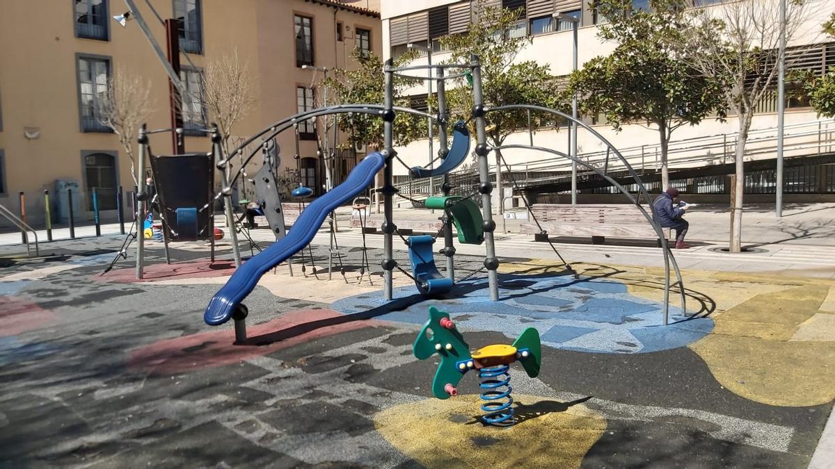 Parque de la plaza de Hacienda, en Zamora capital.