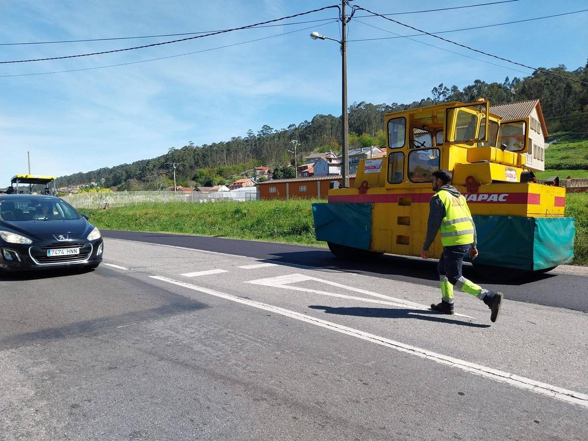 Vuelven las obras (y las colas) a la PO-551 entre Bueu y Cangas