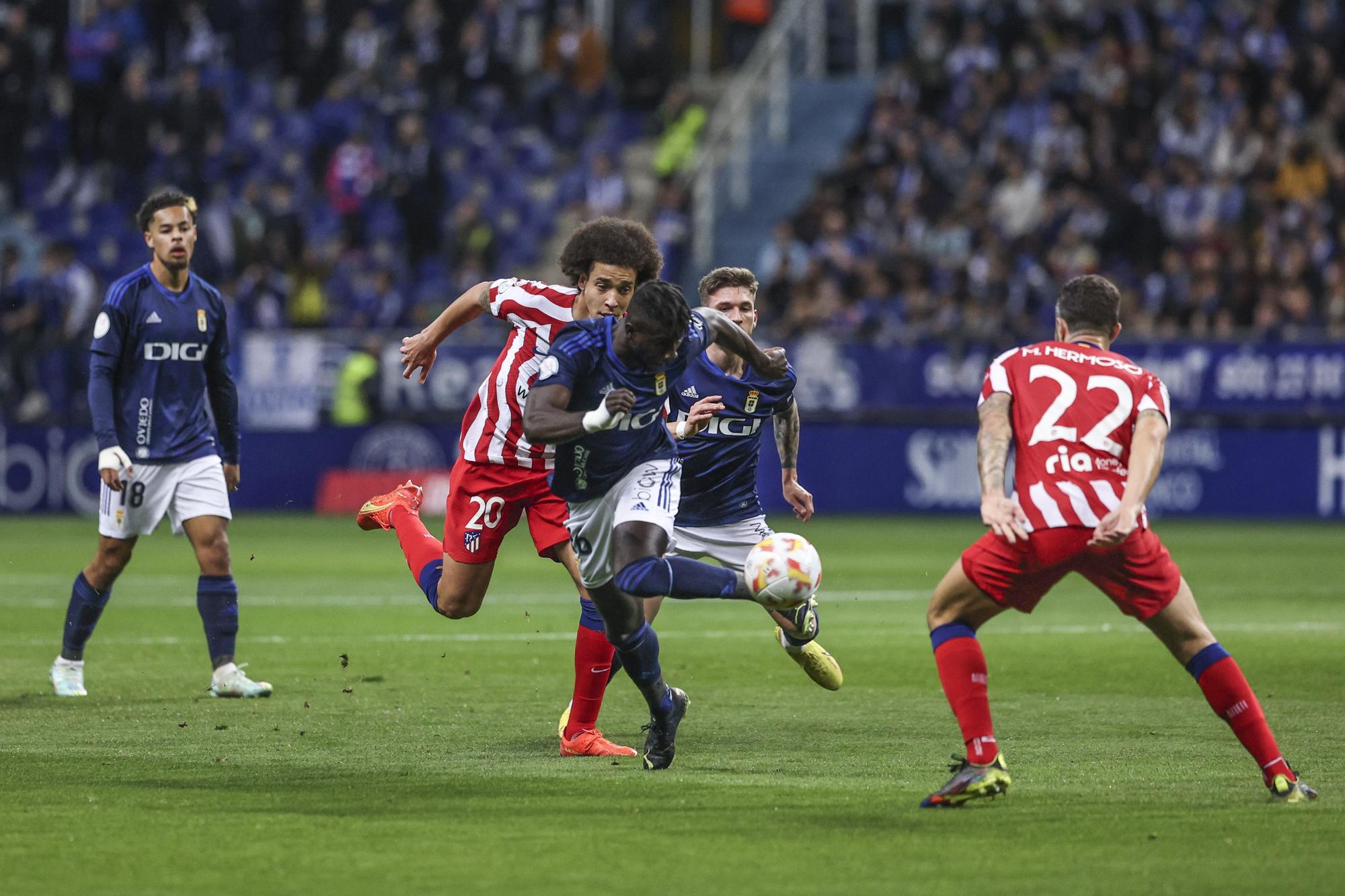 En imágenes: así fue el duelo copero entre el Real Oviedo y el Atlético de Madrid