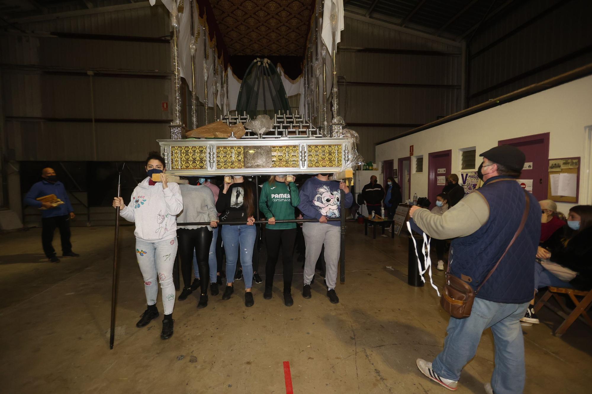 Las cofradías de Vila-real ya ensayan los pasos para la Semana Santa