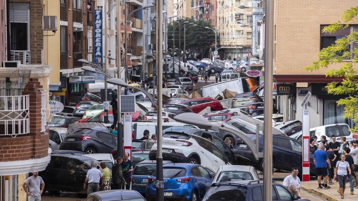 Efectos de la dana en Alfafar, el 31 de octubre de 2024.