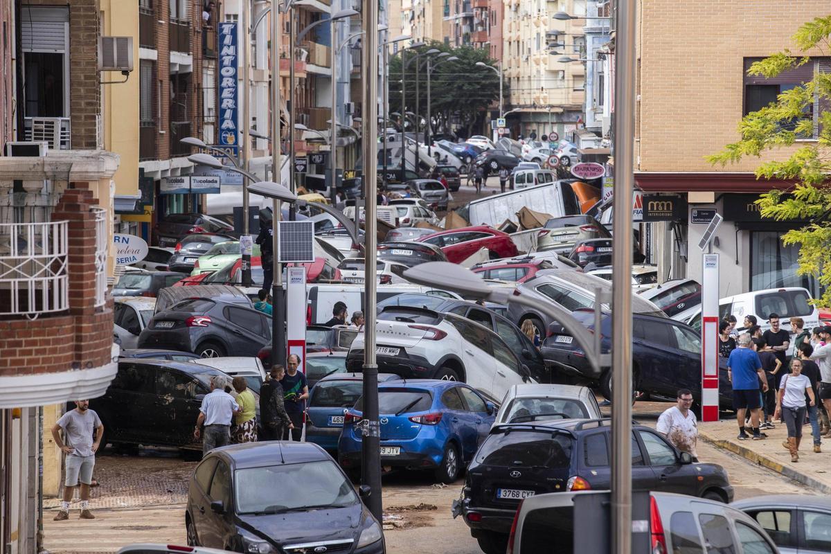 Efectes de la dana a Alfafar, el 31 d’octubre de 2024