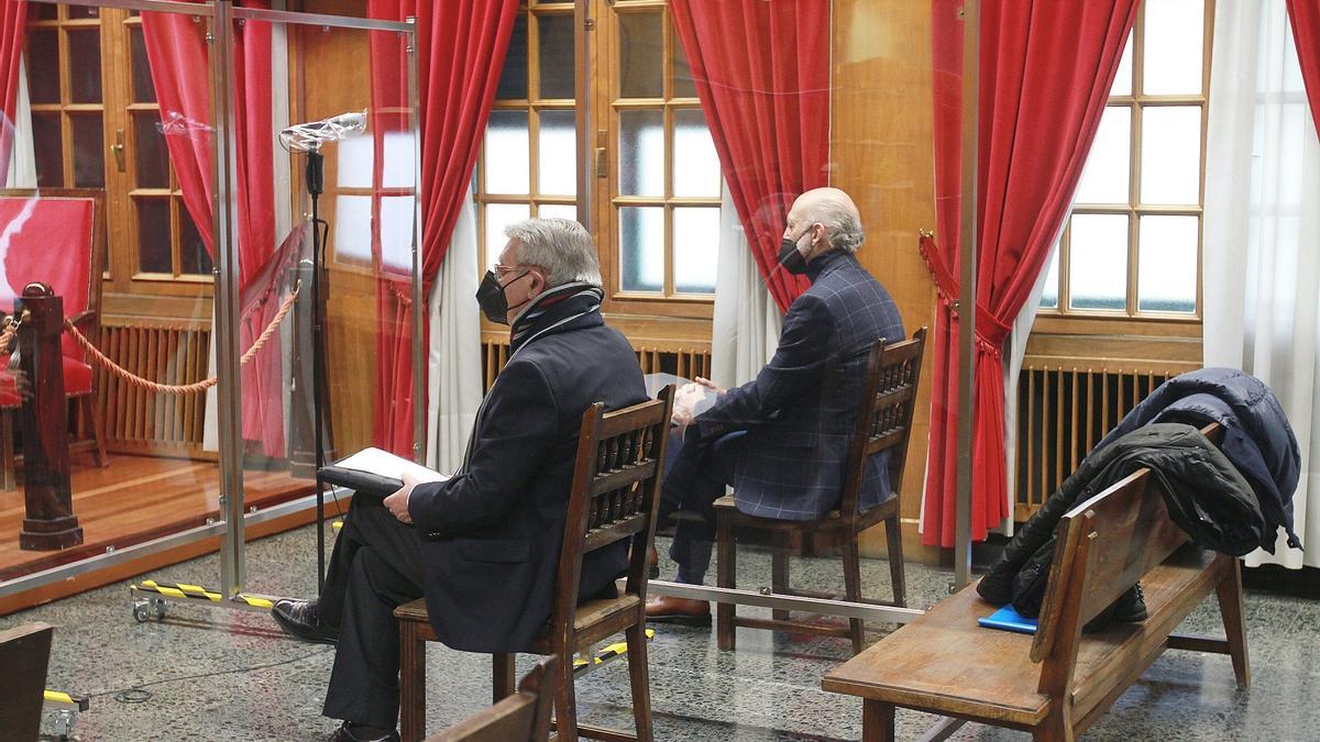 Ricardo Campo y Manuel Cabezas, durante el juicio