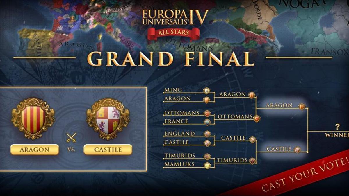 Final del torneo de Europa Universalis en Twitter