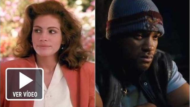 Julia Roberts en 'Pretty Woman' y Will Smith en 'Hancock'.