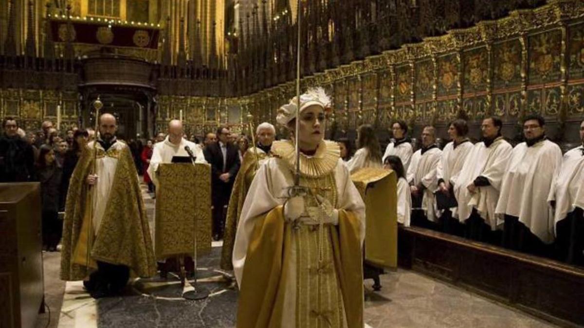 L’espectacle, a la Catedral de Barcelona