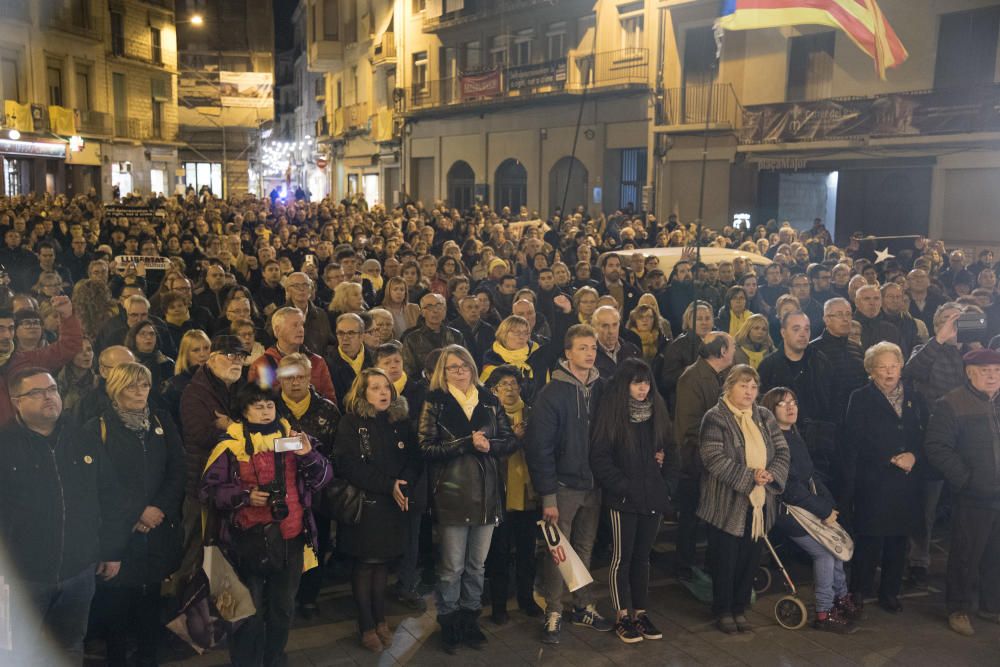 Concentració contra el judici a Manresa