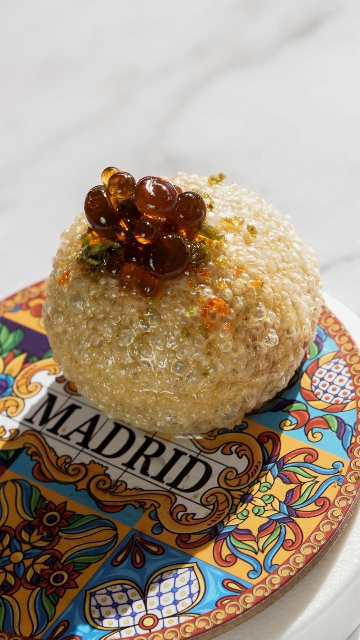 'Domingo', tapa ganadora del IV Campeonato Oficial de Tapas y Pinchos de la Comunidad de Madrid.