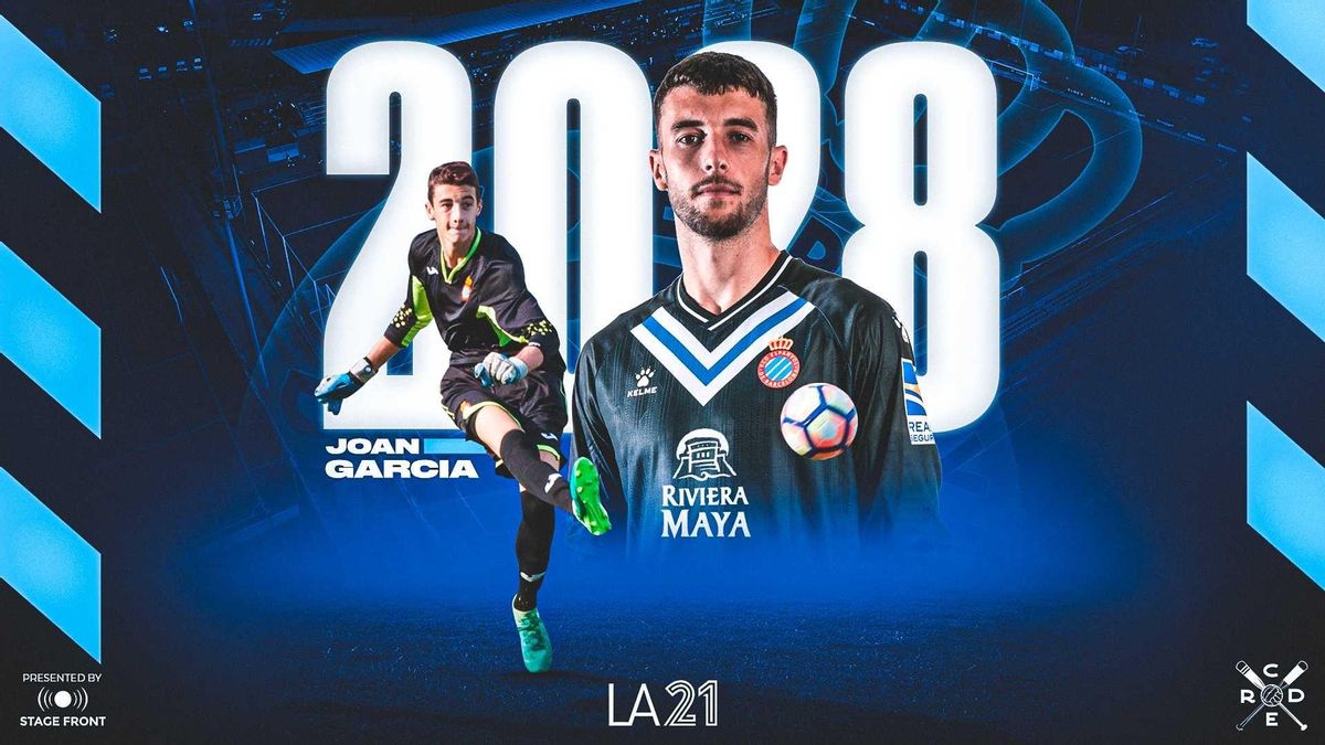 El Espanyol anuncia en noviembre de 2023 la renovación de Joan García hasta 2023.
