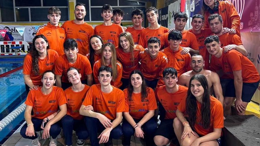 Botín de medallas para el Umia en Carballo