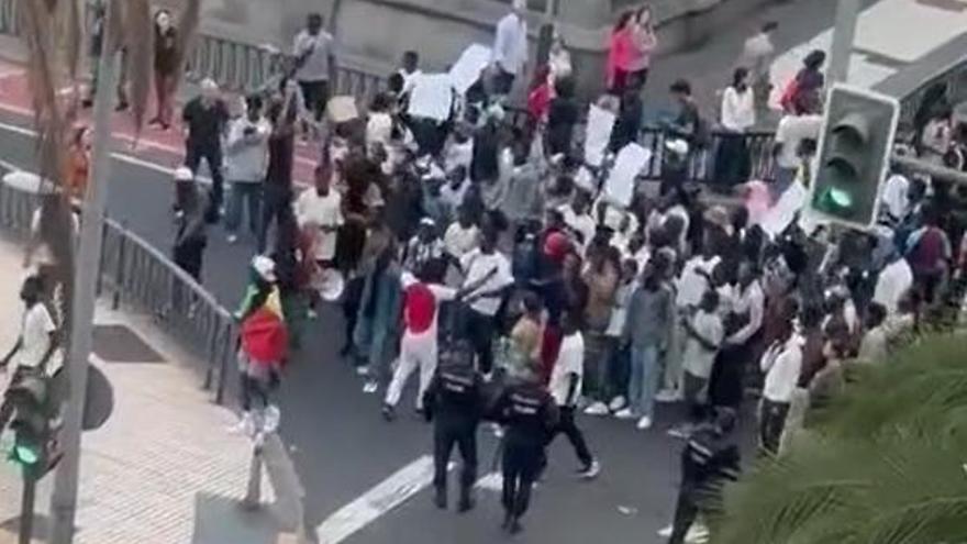 Concentración por la muerte de Abdoulie Bah