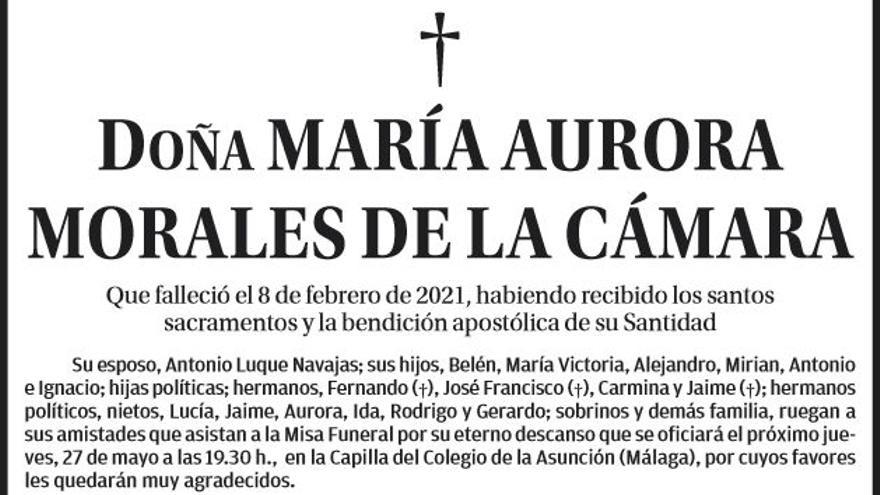 Doña María Aurora Morales de la Cámara