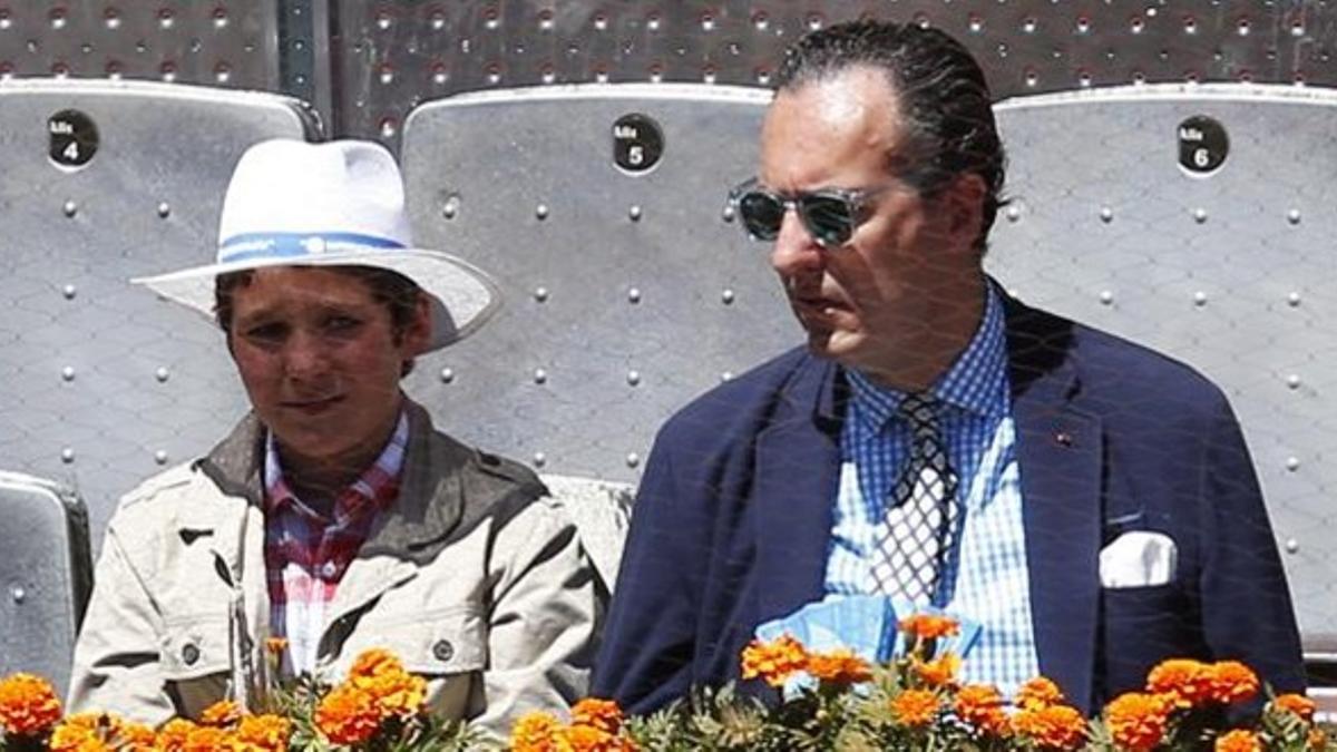 Froilán y Jaime de Marichalar, en la final del torneo de tenis de Madrid.