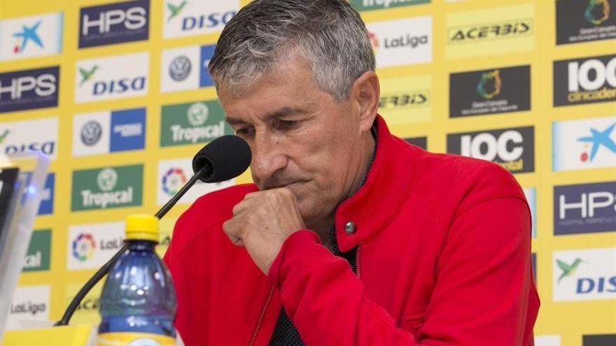 Quique Setién anuncia su decisión de abandonar la UD Las Palmas