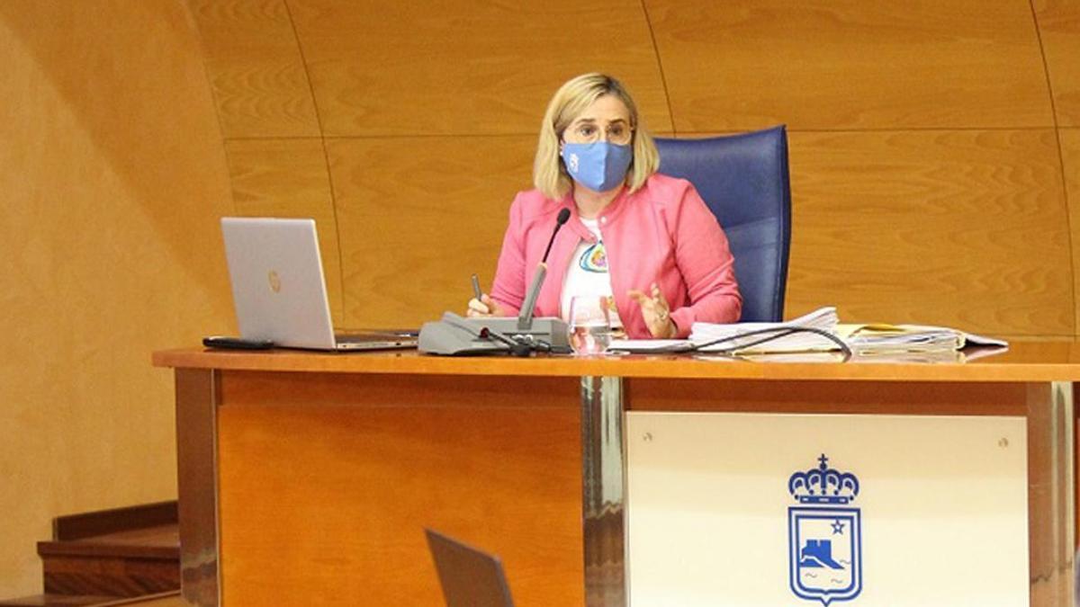 La alcaldesa de Fuengirola, Ana Mula, durante un pleno.