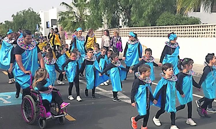 Pasacalles escolares en el Carnaval de Lanzarote