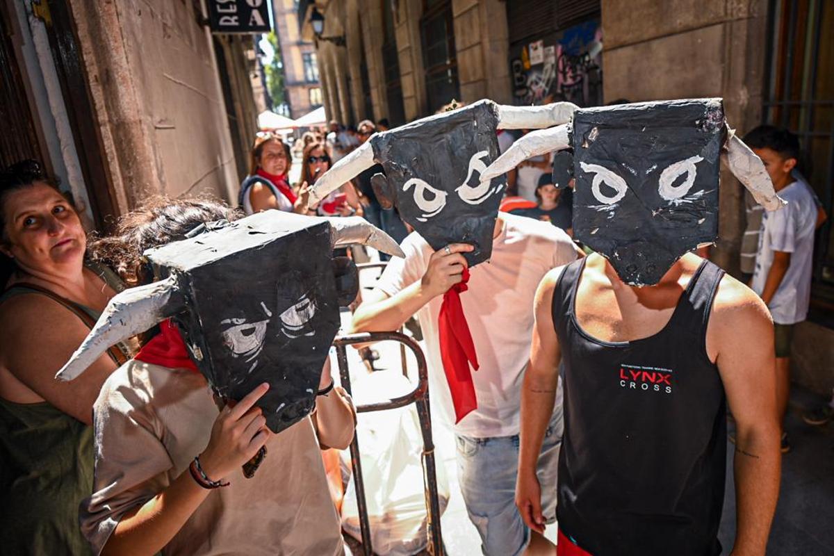 El barrio Gòtic celebra su San Fermín