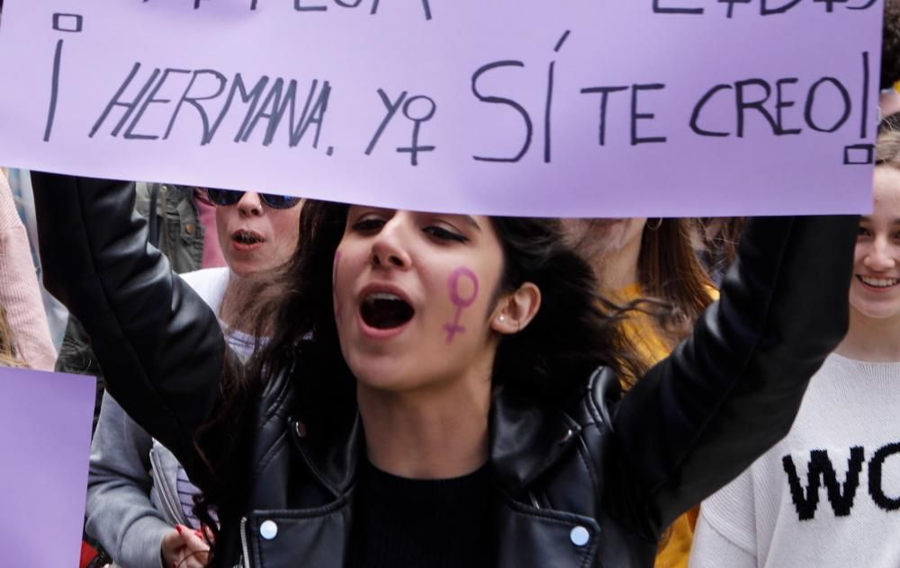 Manifestación en Gijón.